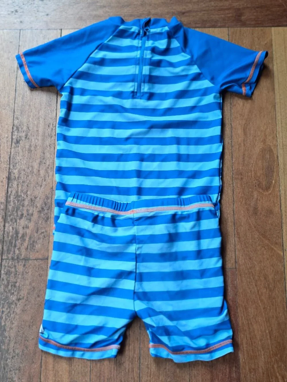 Disney Mickey And Friends Toddler Striped 2-Piece Bathing Suit Size 5